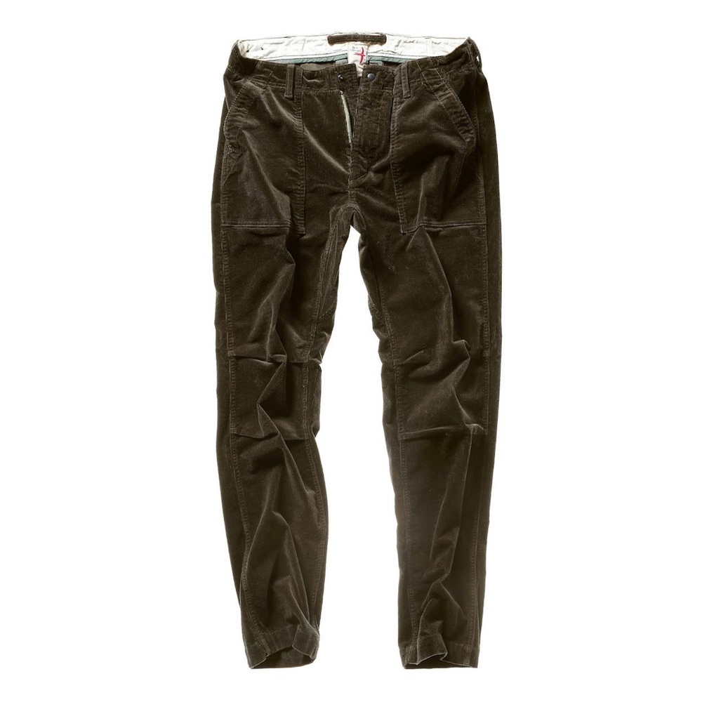 Men's Olive Green Corduroy Work Pants